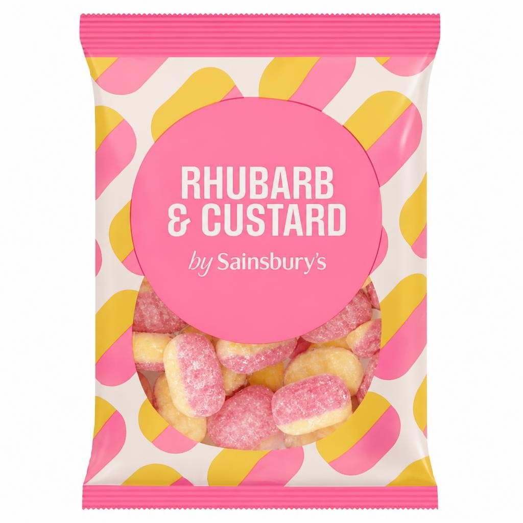 Sainsbury's Rhubarb & Custard Sweets 200g