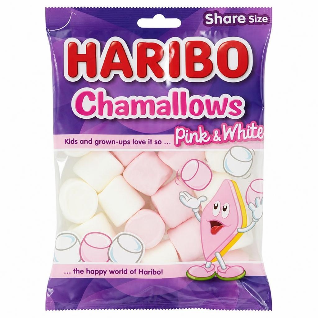 Haribo Chamallows Pink & White Marshmallows 140g