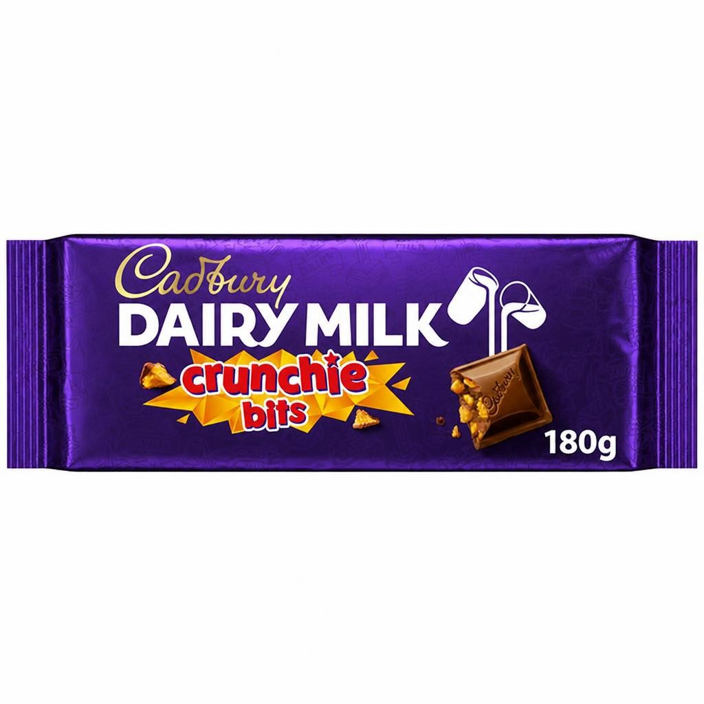 Cadbury Dairy Milk Crunchie Bits Chocolate Bar 180g