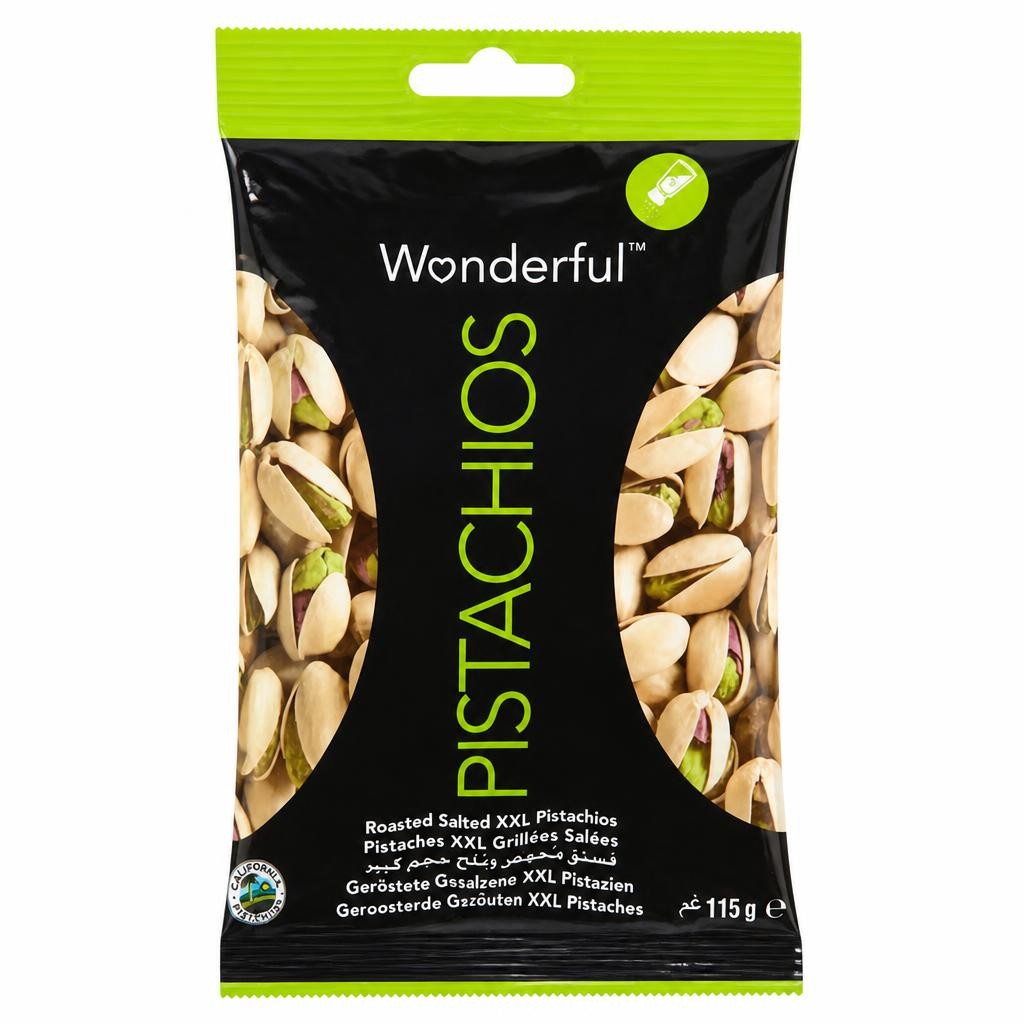 Wonderful Roasted Salted XXL Pistachios 115g