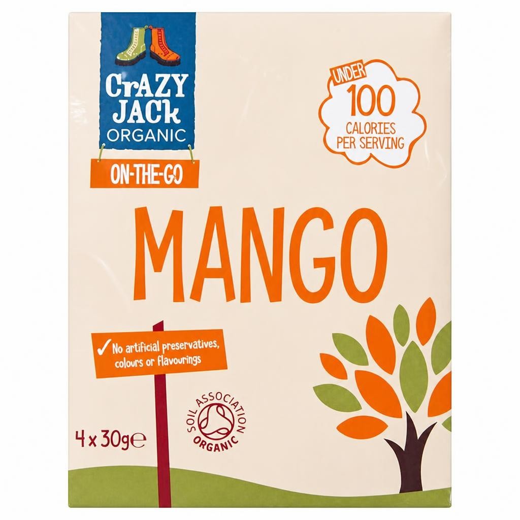 Crazy Jack Organic Mango 4x30g