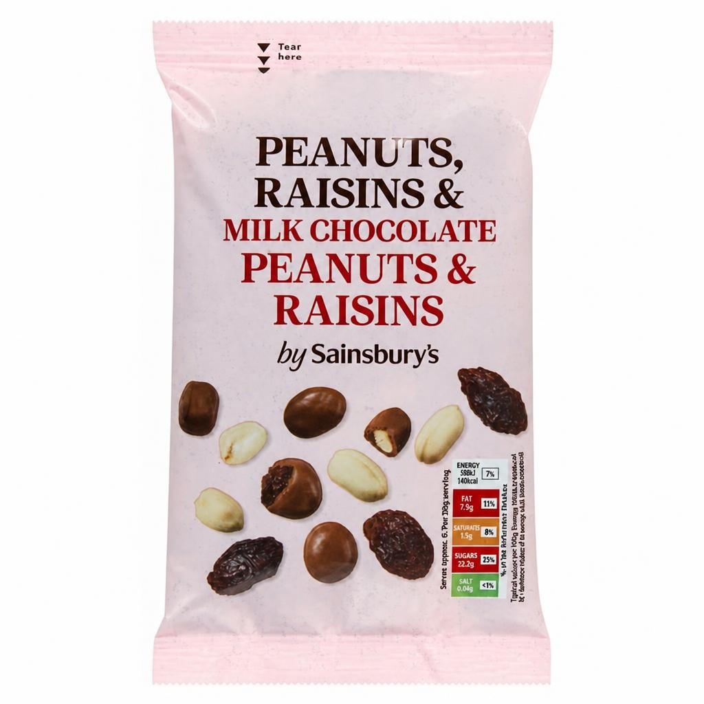 Sainsbury's Chocolate Peanut & Raisin Mix 200g