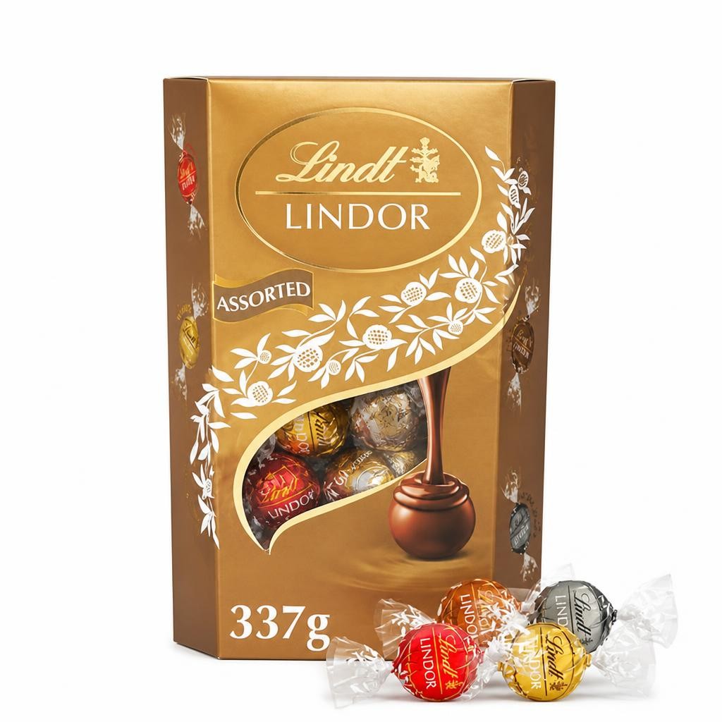 Lindt Lindor Assorted Chocolate Truffles Box 337g