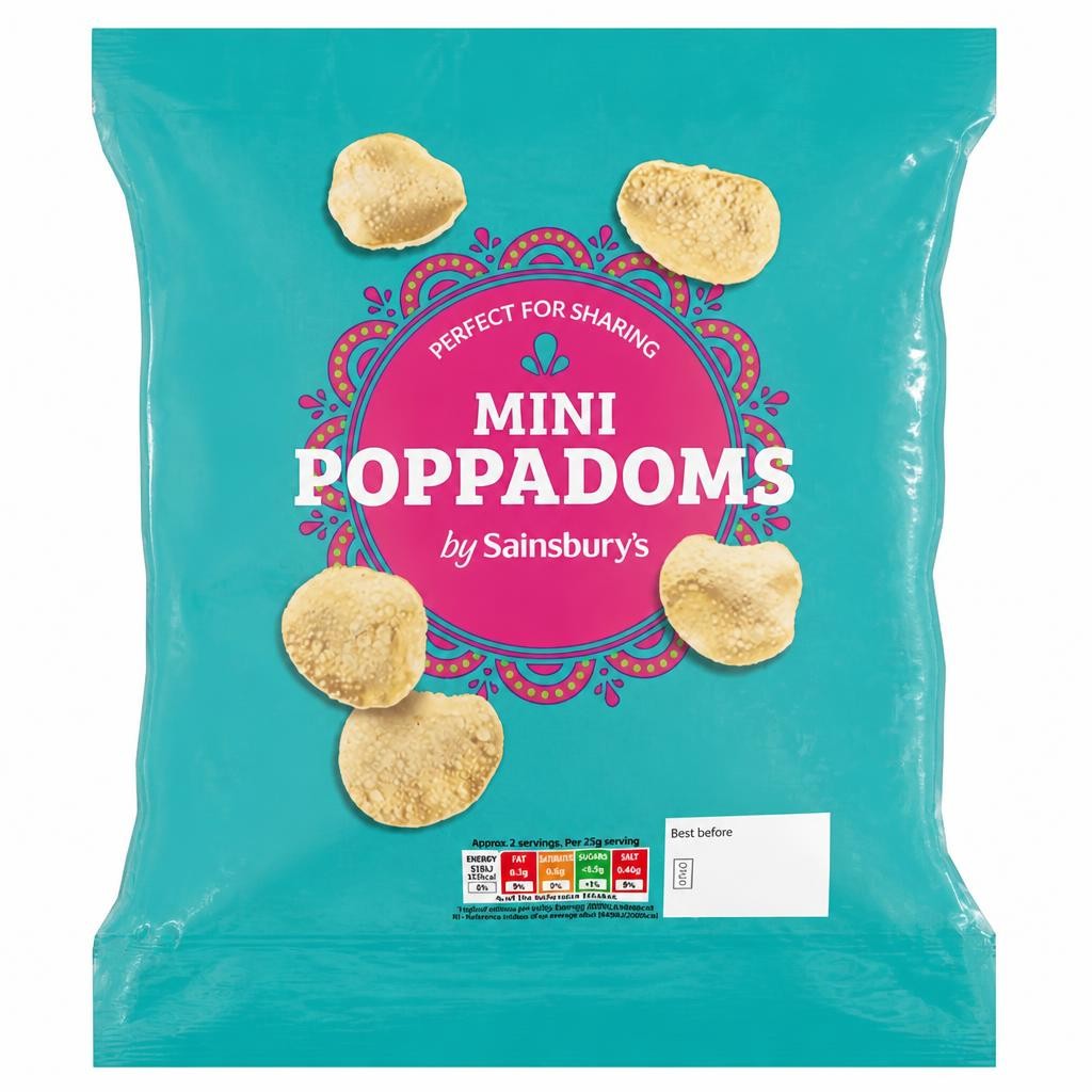 Sainsbury's Mini Poppadoms 70g
