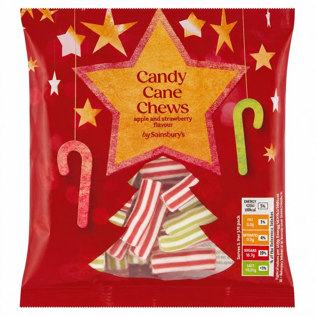 Sainsbury's Candy Cane Chews 130g