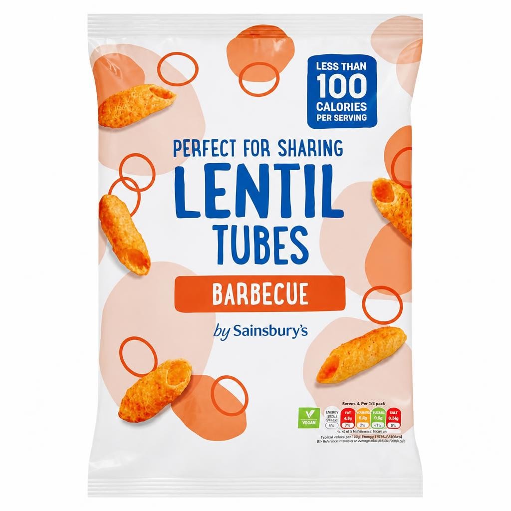 Sainsbury's Barbecue Lentil Tubes 85g