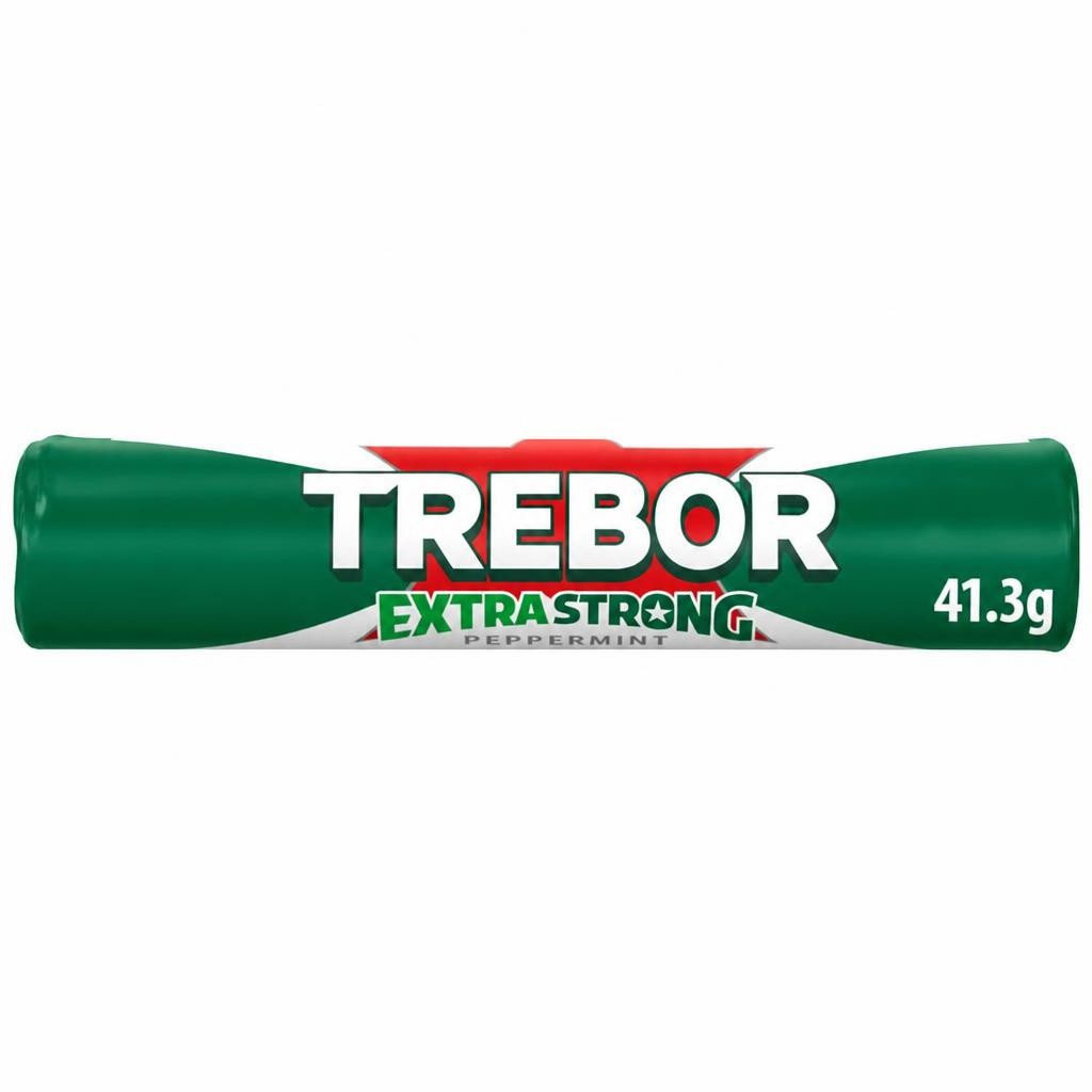 Trebor Extra Strong Peppermint Mints Roll 41.3g