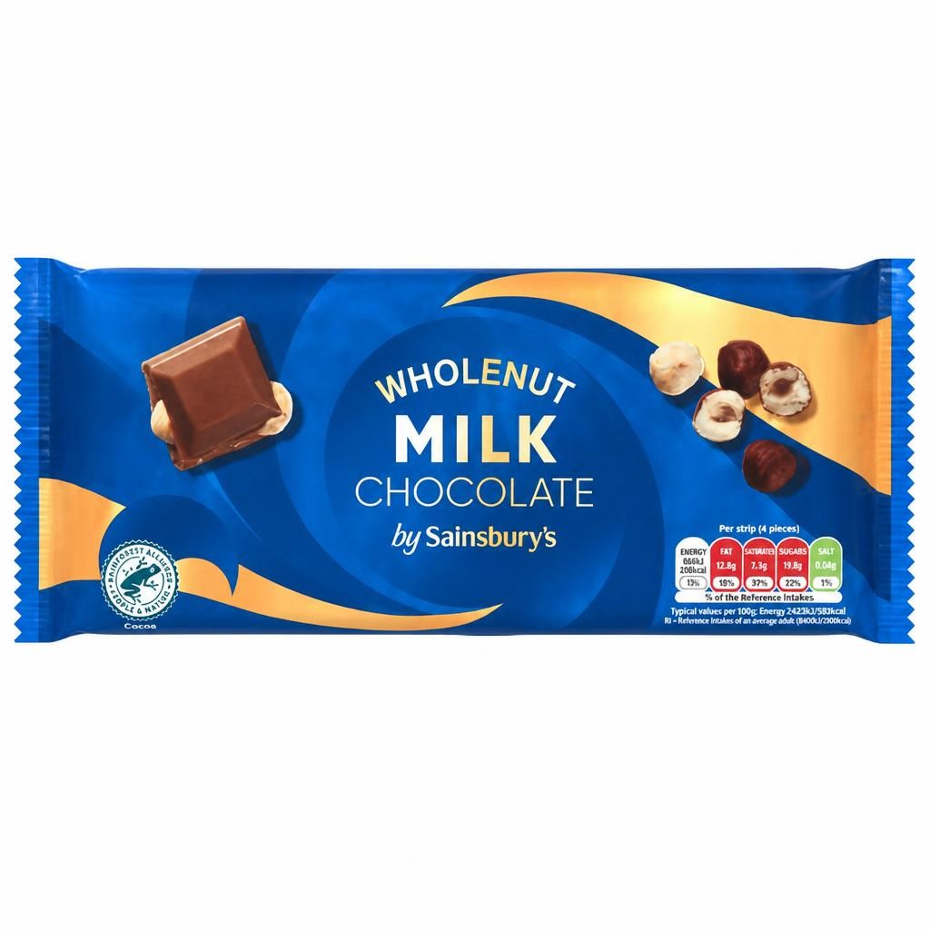 Sainsbury's Wholenut Milk Chocolate 200g