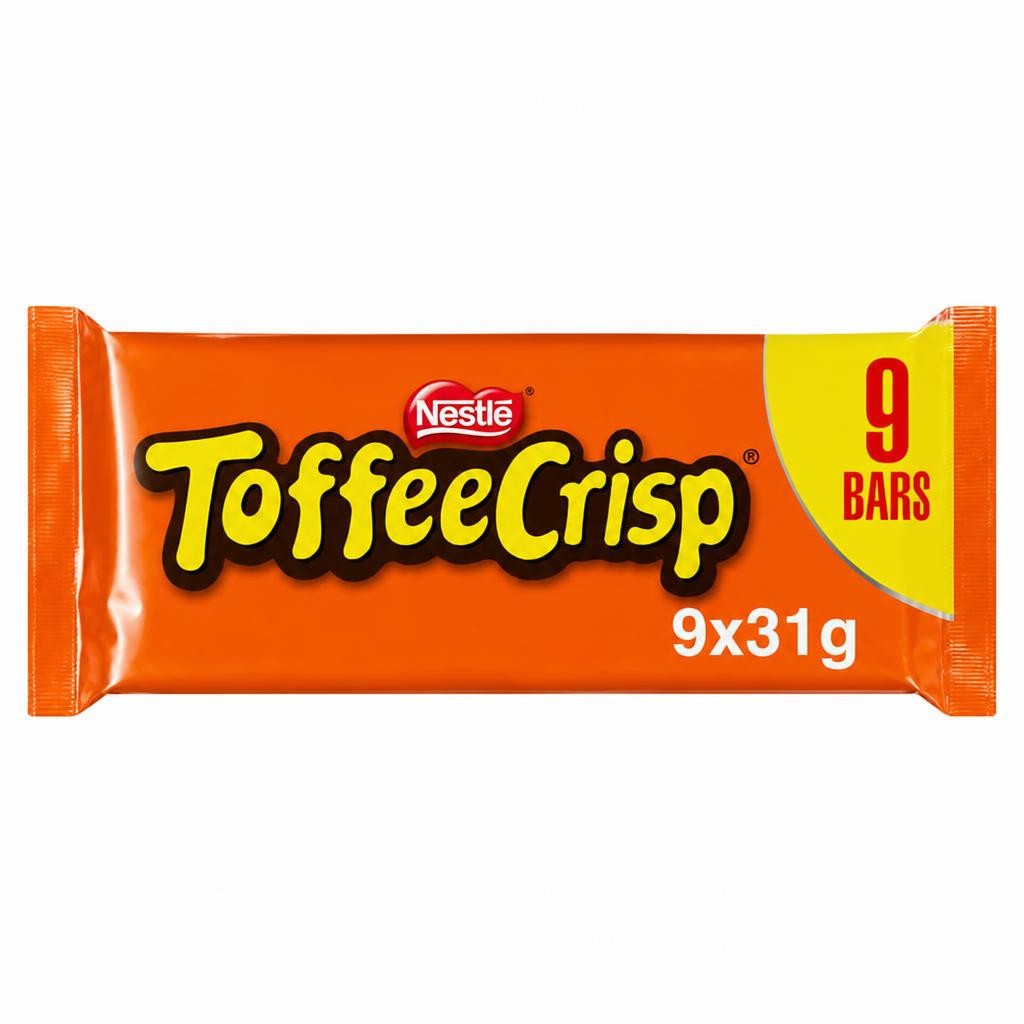 Toffee Crisp Biscuit Bar Multipack x9 279g
