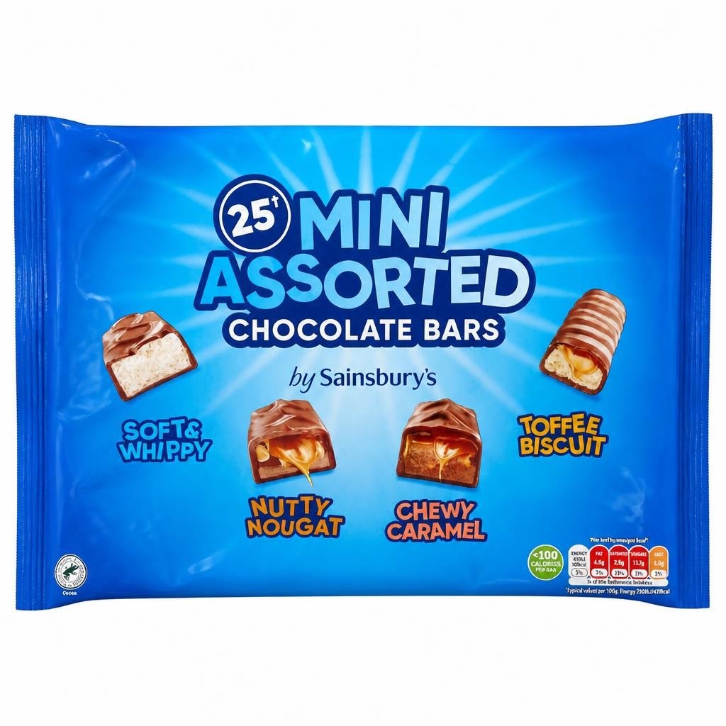 Sainsbury's Mini Assorted Chocolate Bars x25 421g