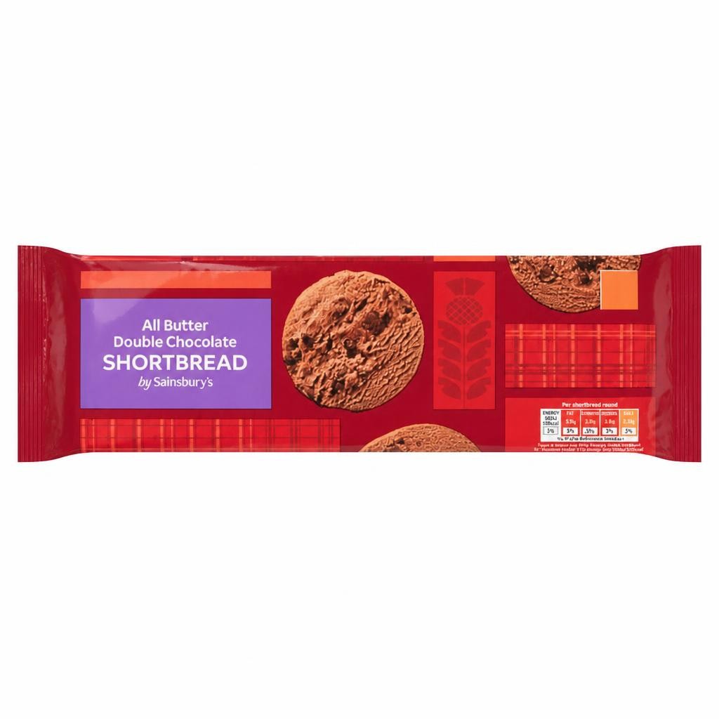 Sainsbury's All Butter Double Chocolate Shortbread 175g