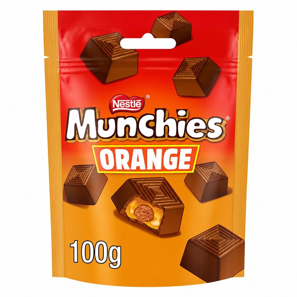 Munchies Orange Flavoured Chocolate Share Bag 100g