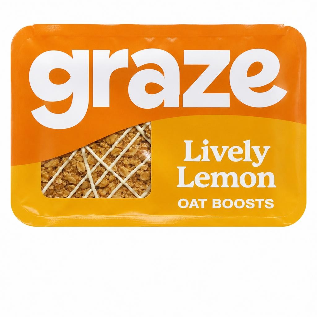 Graze Snack Box Oat Boosts Lemon Drizzle Flapjack 50g