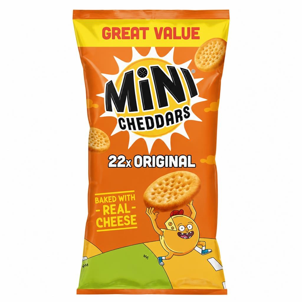 Jacob's Mini Cheddars Original Multipack Snacks 22 x 23g