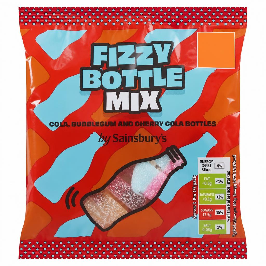 Sainsbury's Fizzy Bottle Mix 70g