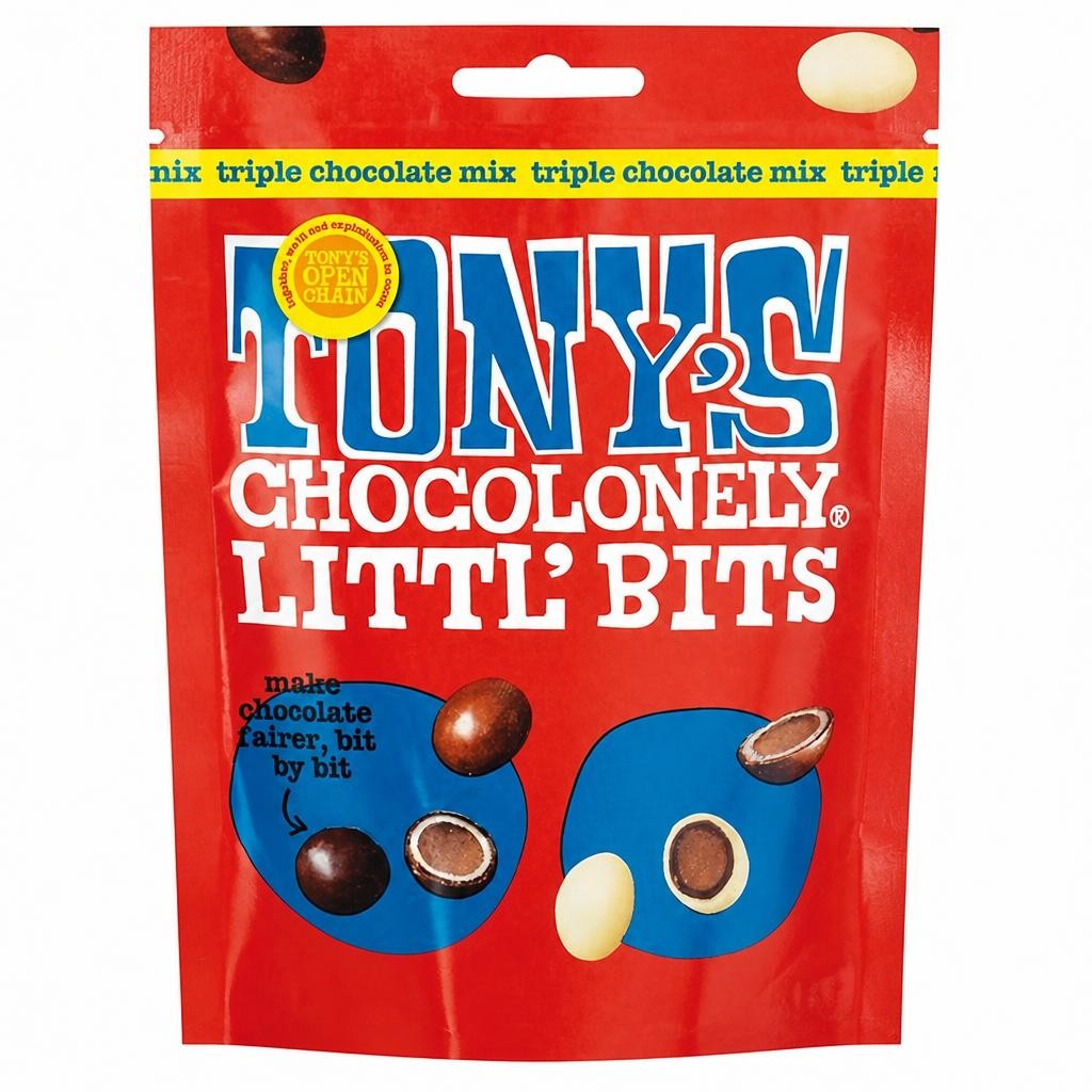 Tony's Chocolonely Littl' Bits Triple Chocolate Mix 100g