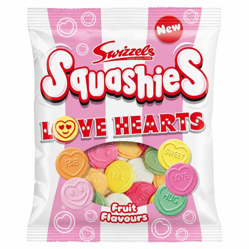 Swizzels Squashies Love Hearts 140g