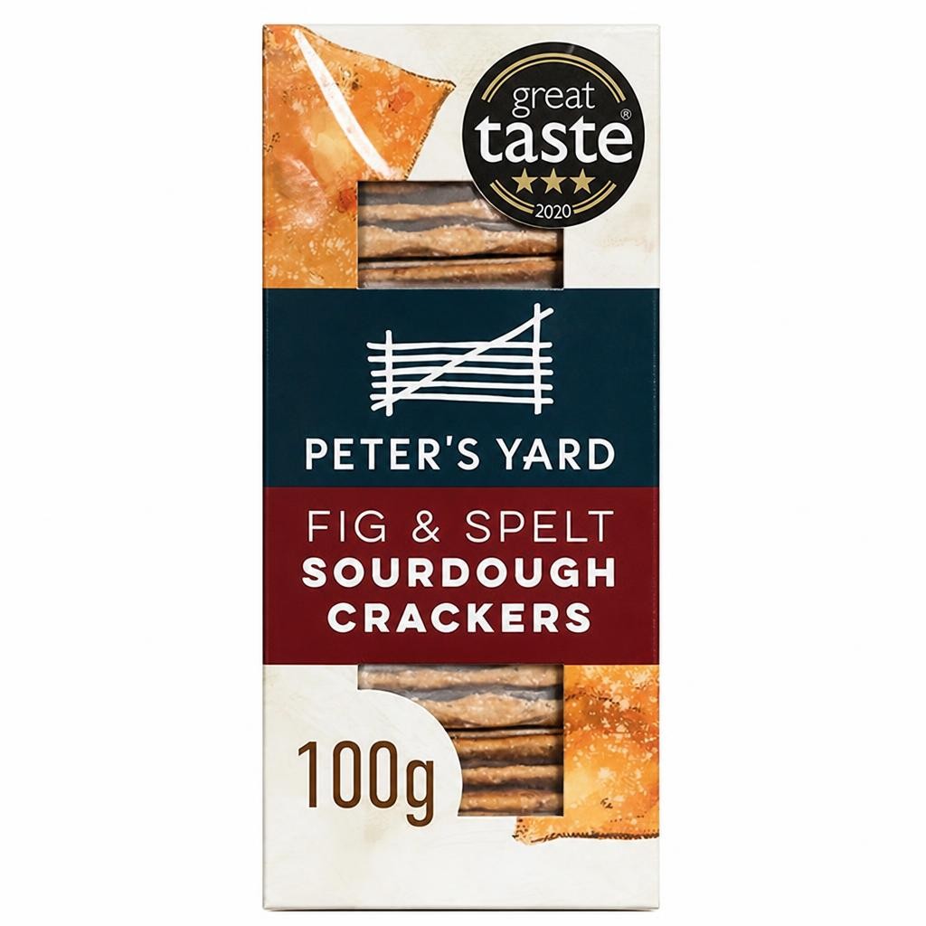 Peter's Yard Fig & Spelt Sourdough Crackers 100g