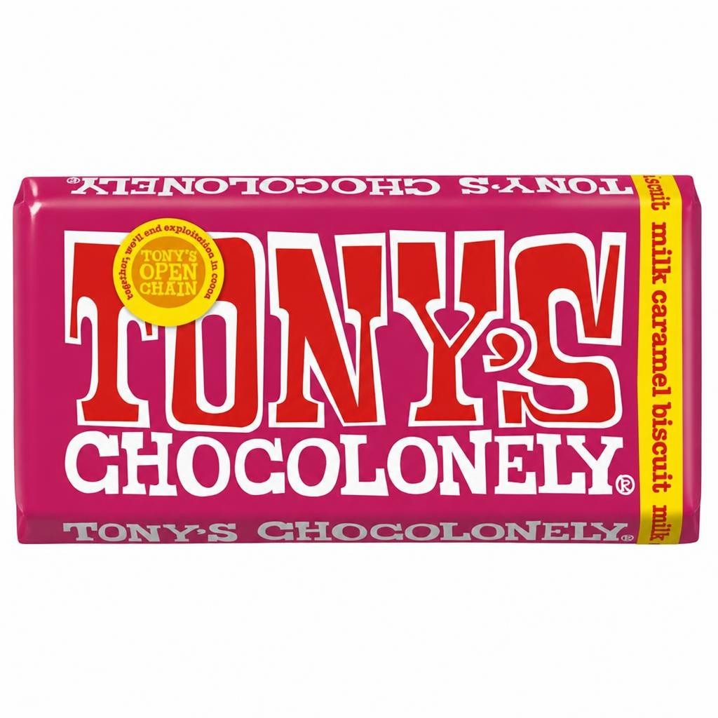 Tony's Chocolonely Fairtrade Milk Caramel Biscuit 180g