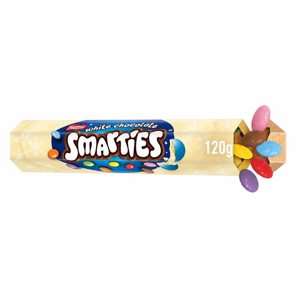 Smarties White Chocolate Giant Tube 120g