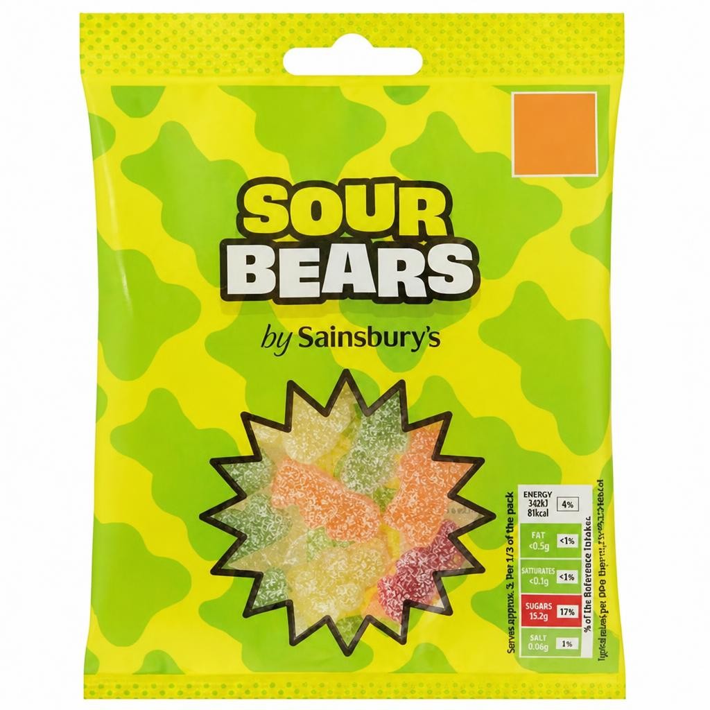 Sainsbury's Sour Bears 70g