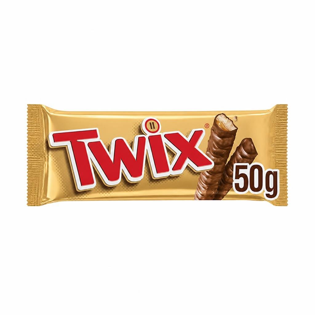 Twix Caramel & Milk Chocolate Fingers Biscuit Snack Bar 50g