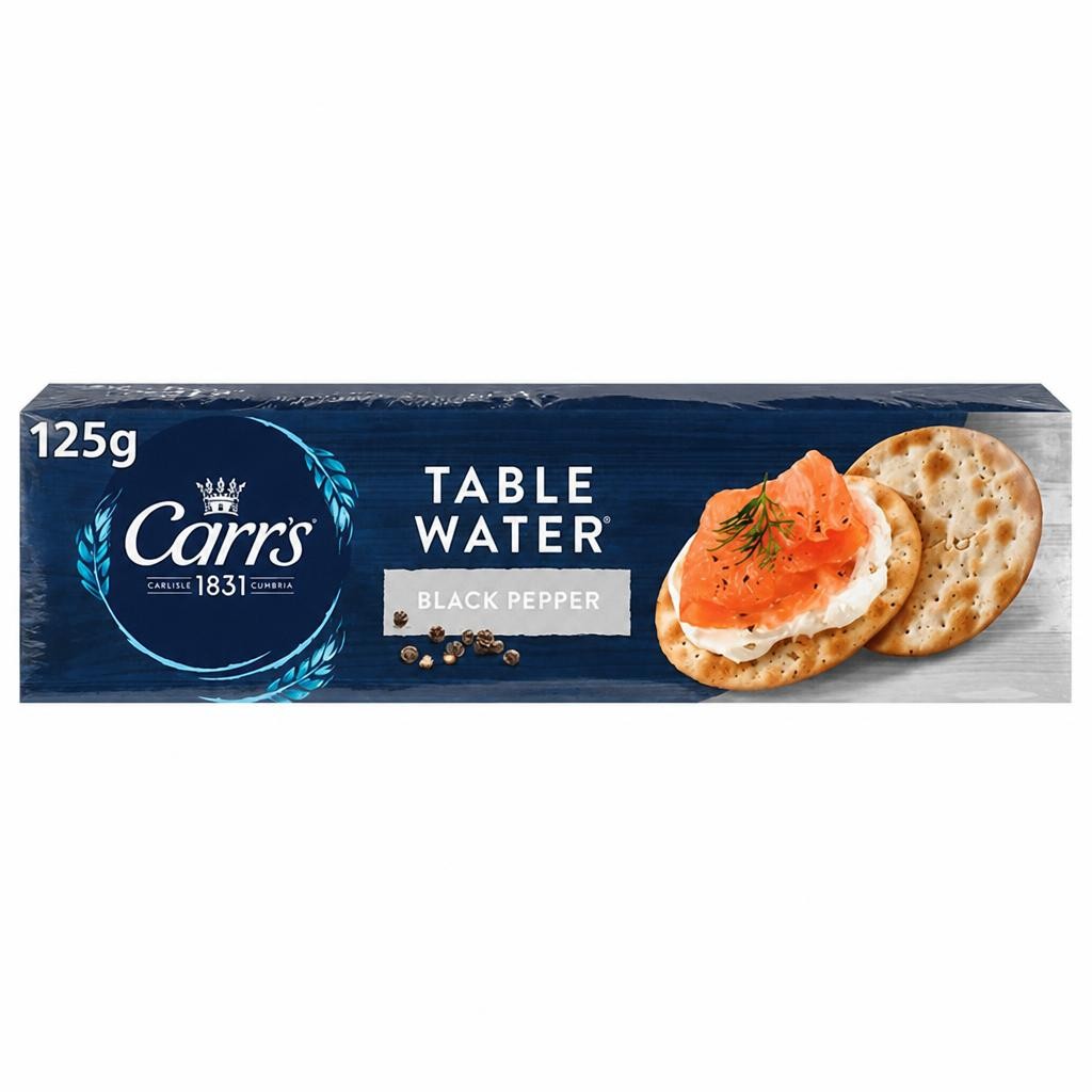 Carr's Table Water Cracked Black Pepper Crackers 125g
