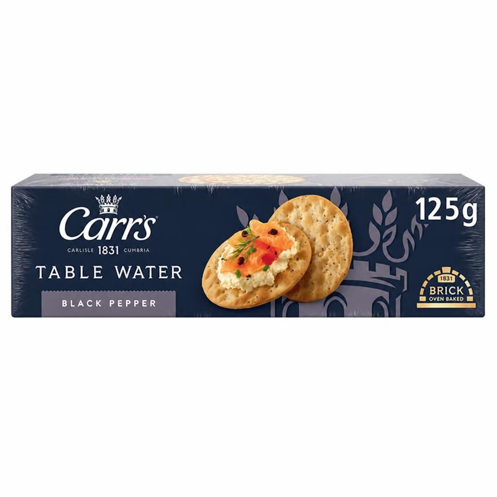 Carr's Table Water Cracked Black Pepper Crackers 125g