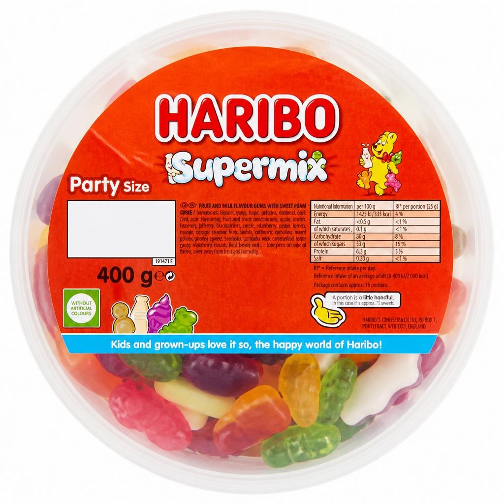 Haribo Supermix 400g Drum