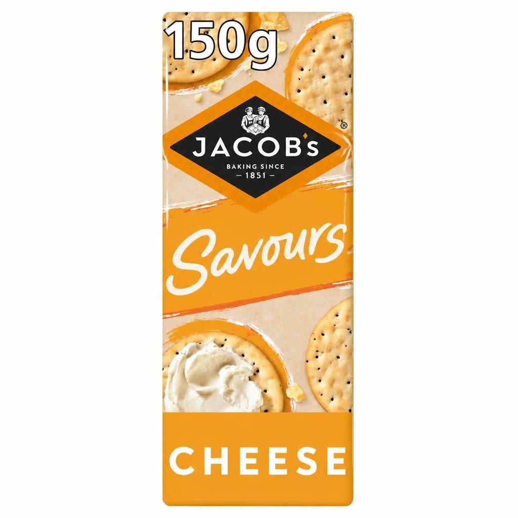 Jacob's Savours Cheese Thins Crackers 150g