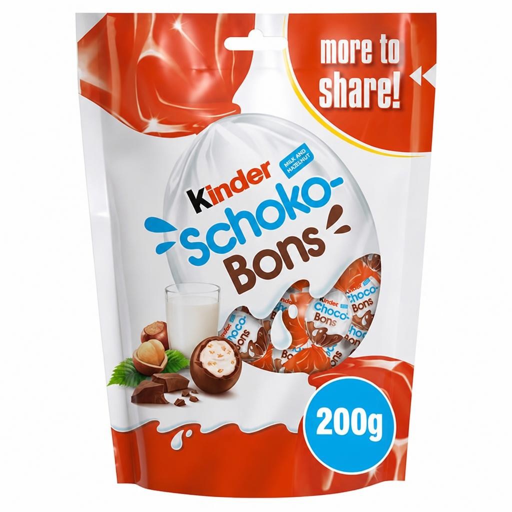 Kinder Milk Chocolate & Hazelnut Schoko Bons 200g