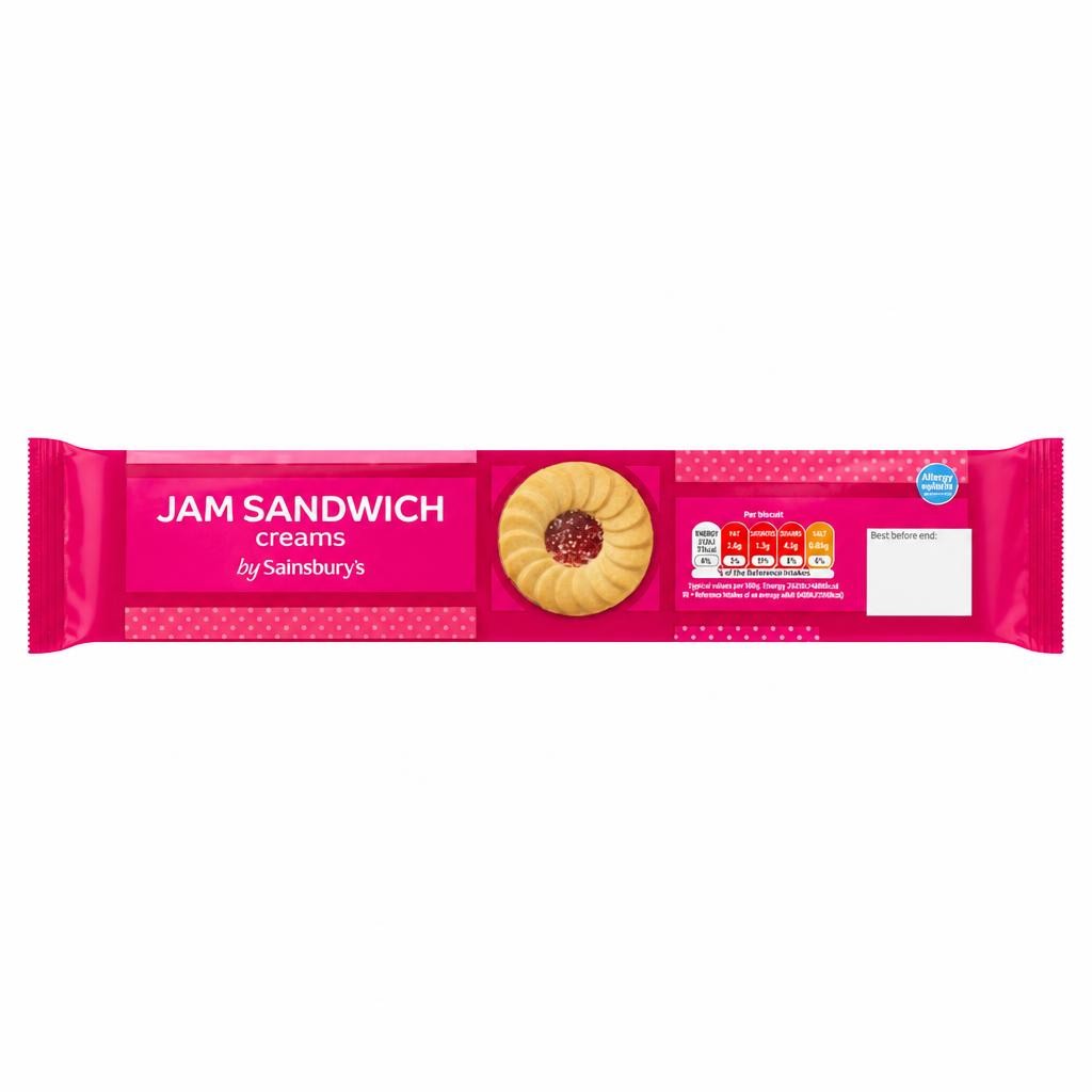 Sainsbury's Jam Sandwich Creams 150g