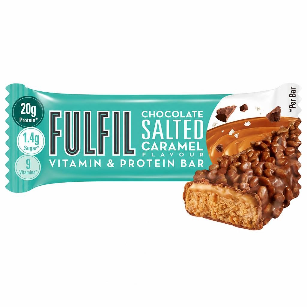 Fulfil Chocolate Salted Caramel Flavour Vitamin & Protein Bar 55g