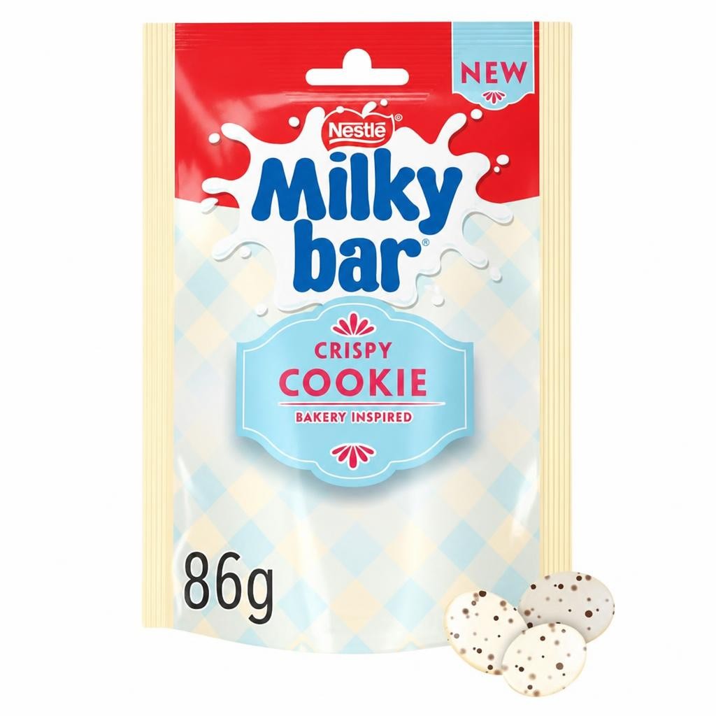 Milkybar Buttons Crispy Cookie White Chocolate Sharing Bag 86g
