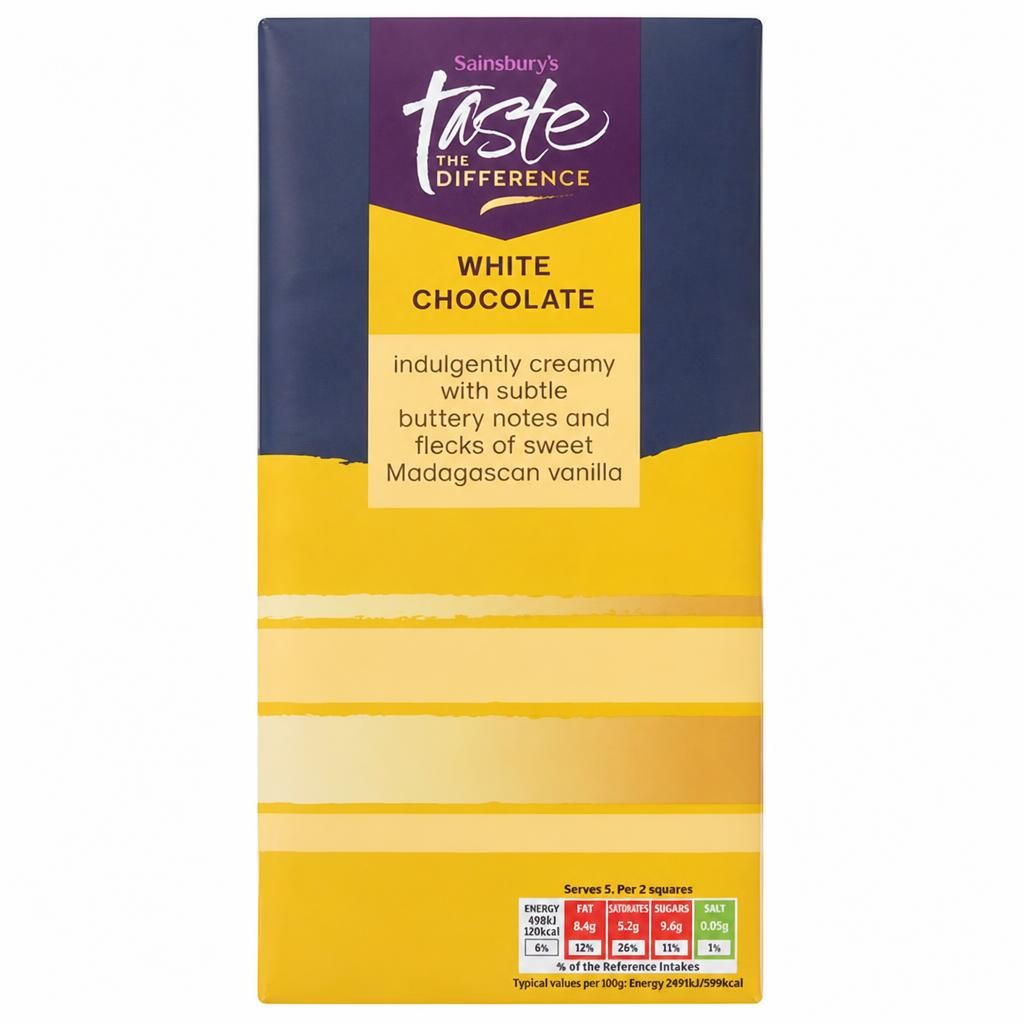Sainsbury's White Block, Taste the Difference 100g
