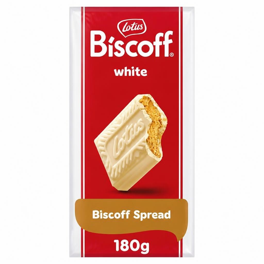Lotus Biscoff White Chocolate with Biscoff Cream 180g
