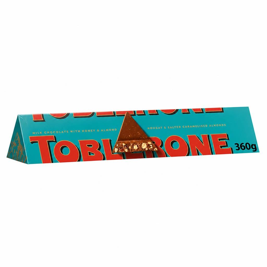 Toblerone Crunchy almonds Chocolate with Honey & Almond Nougat Bar Gifting 340g