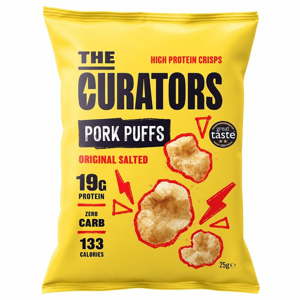 The Curators Pork Puffs Original Salted 25g