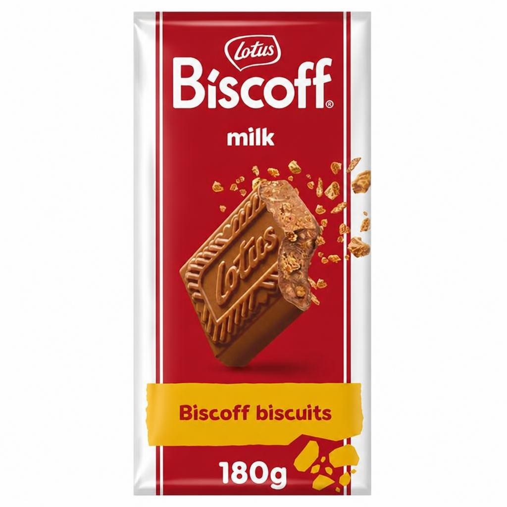 Lotus Biscoff Milk Chocolate with Biscoff Crumbs 180g