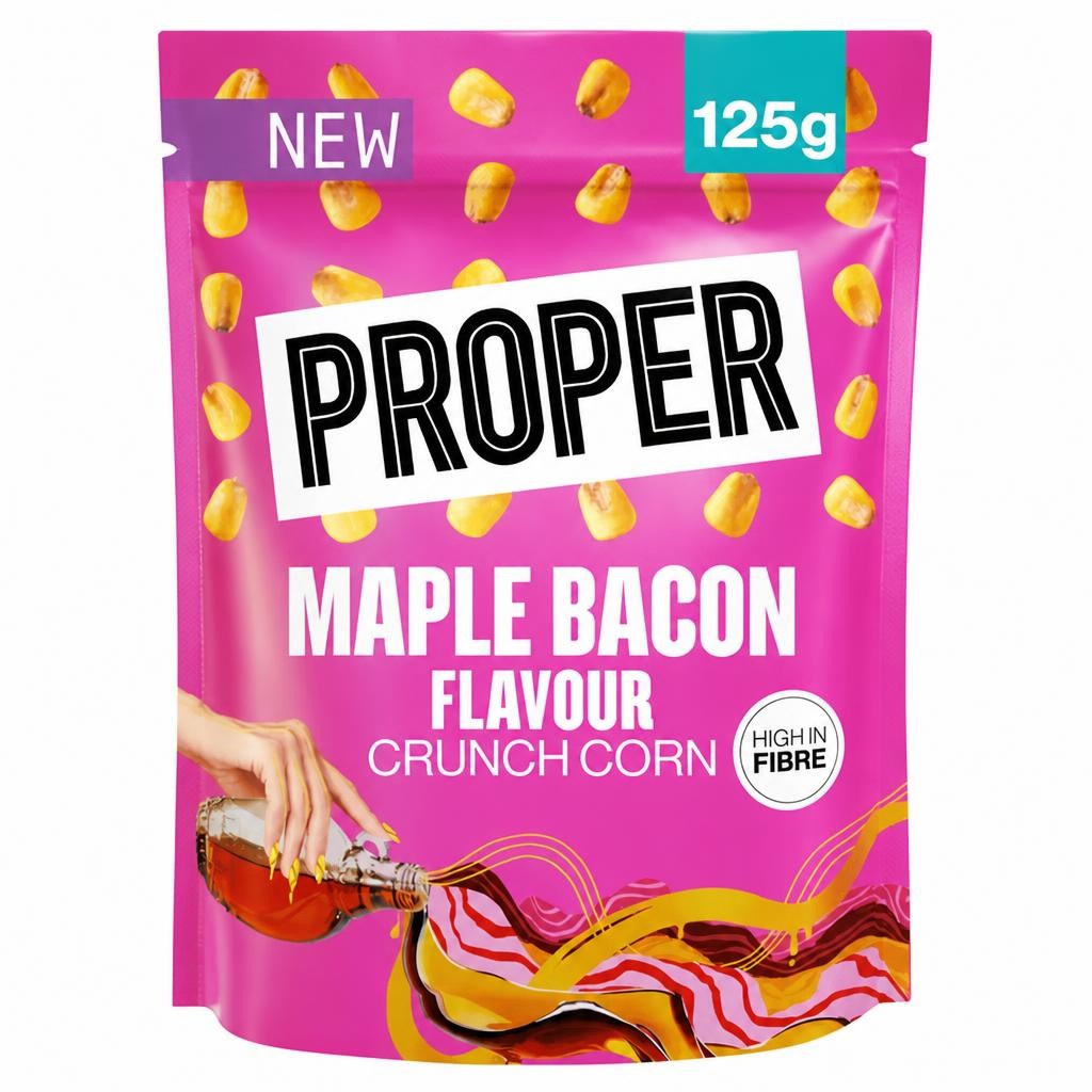 Proper Maple Bacon Flavour Crunch Corn 125g
