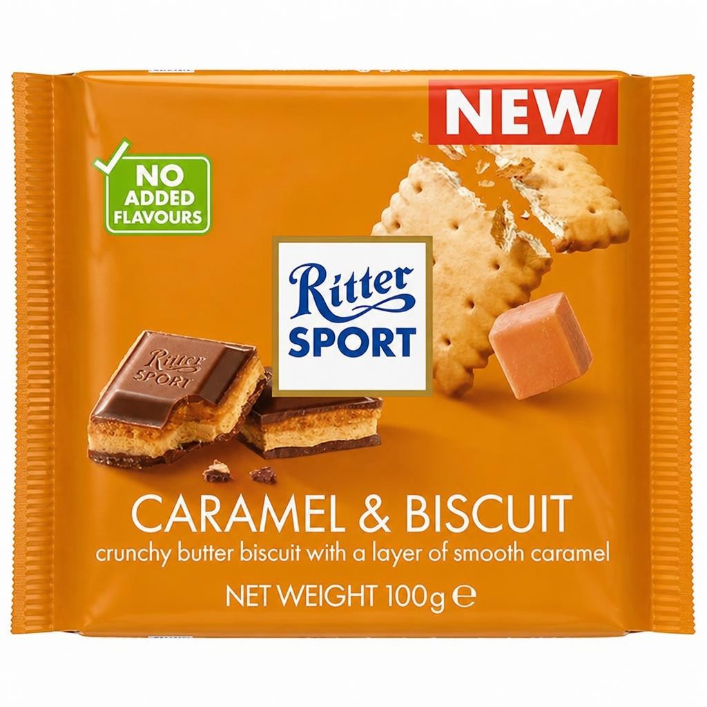 Ritter Sport Caramel & Biscuit 100g