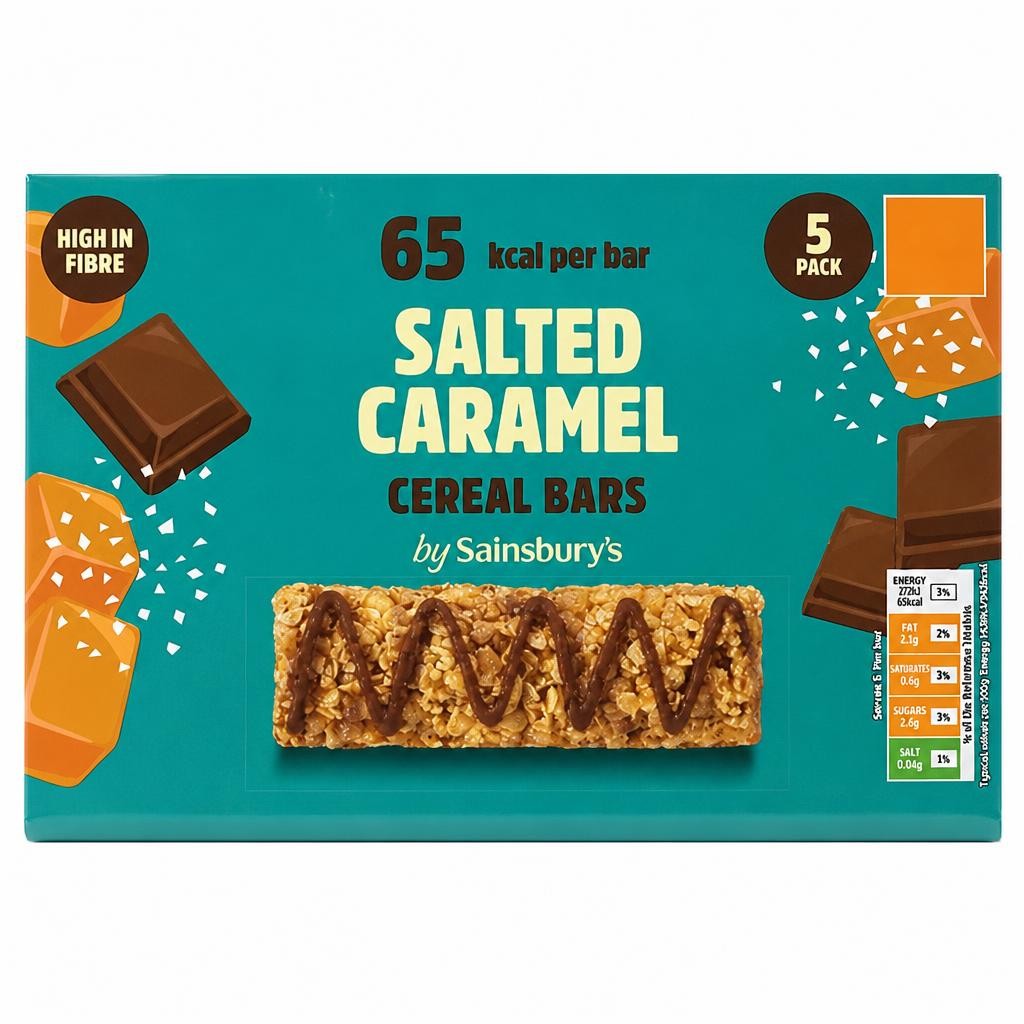 Sainsbury's 5 Salted Caramel Cereal Bars 95g