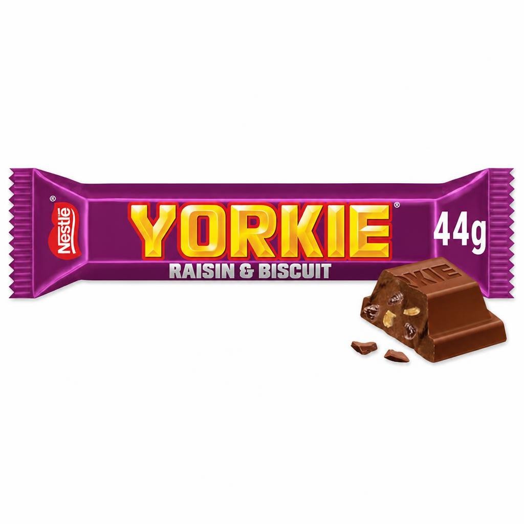 Yorkie Raisin & Biscuit Milk Chocolate Bar 44g
