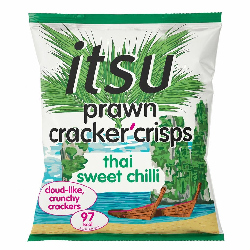 itsu 19g Thai Sweet Chilli Prawn Cracker Crisps