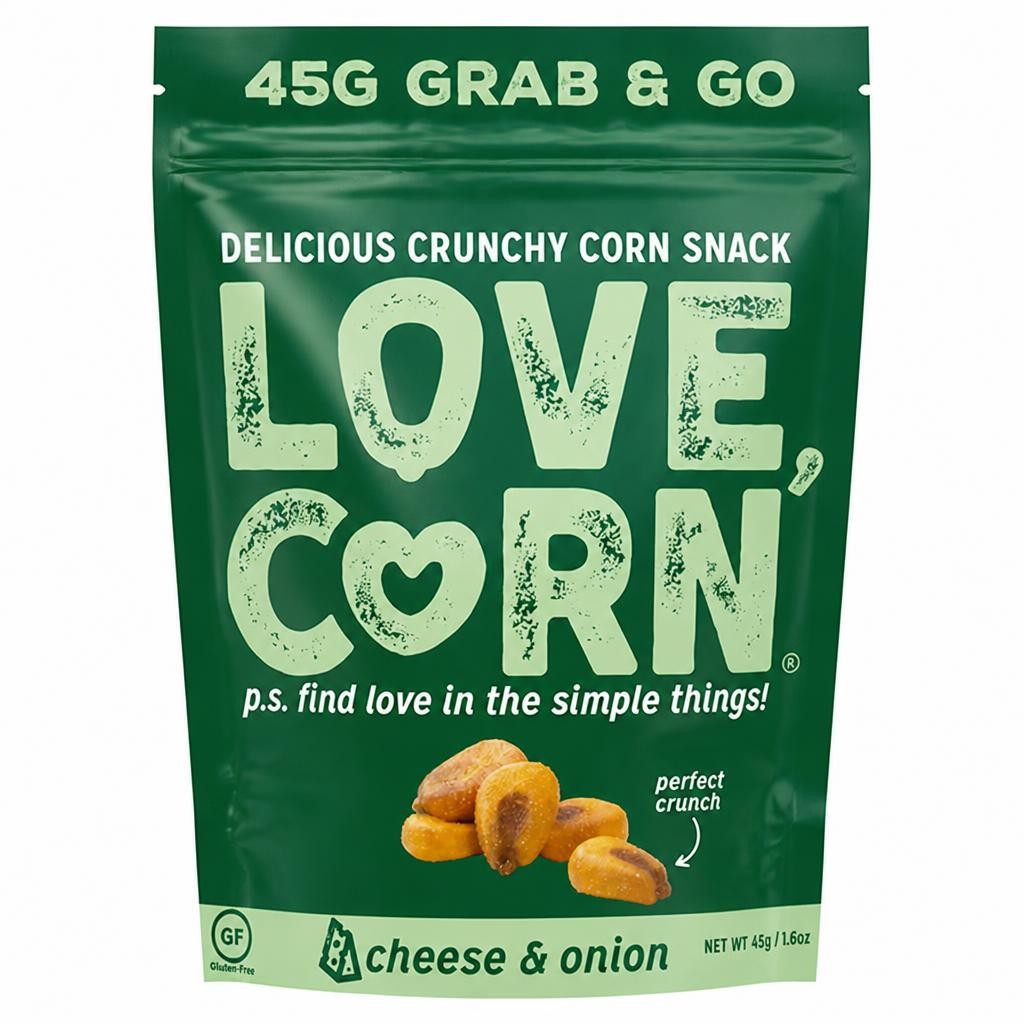 Love Corn Cheese & Onion Premium Crunchy Corn 45g