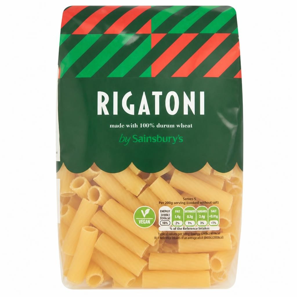 Sainsbury's Italian Rigatoni Tubes Pasta 500g