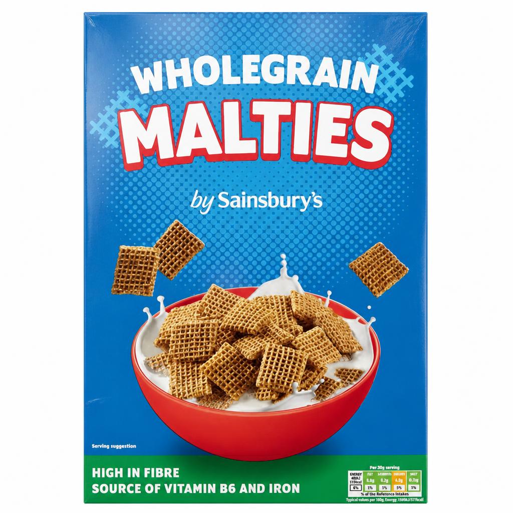 Sainsbury's Wholegrain Malties Cereal 750g
