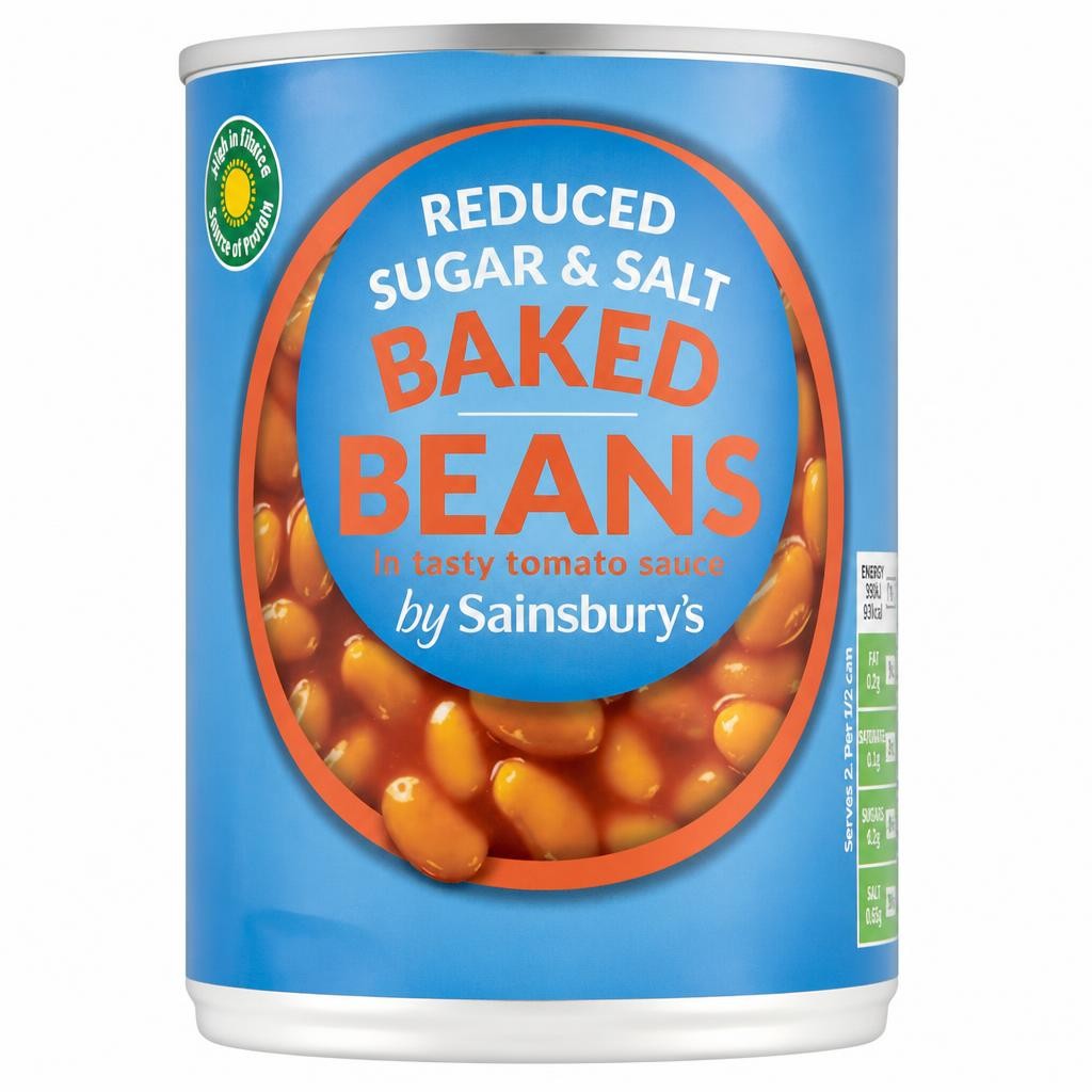 Sainsbury's Reduced Sugar & Salt Baked Beans In Tomato Sauce 400g