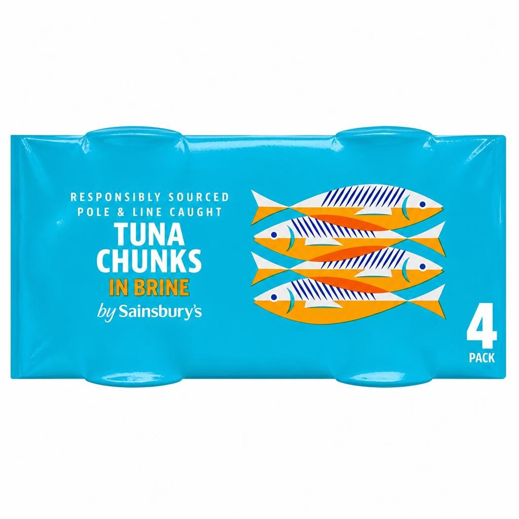 Sainsbury's Tuna Chunks in Brine 4x145g