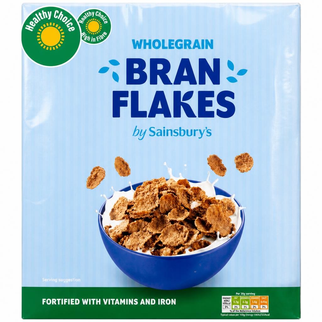 Sainsbury's Wholegrain Bran Flakes 750g
